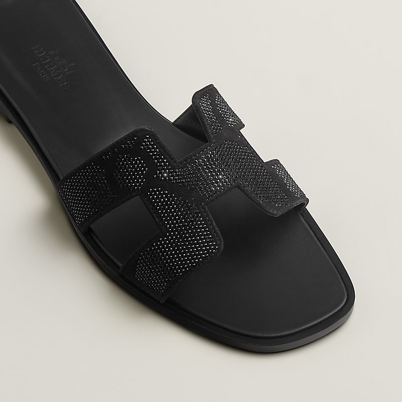 Sandália Oran - Preto | Hermès Brasil